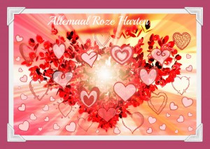 Logo Allemaal Roze Harten - Frame met roze achtergrond